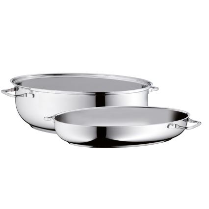WMF - Οβάλ γάστρα ψησίματος με καπάκι  41x28,5 x18 cm ανοξείδωτο ατσάλι
