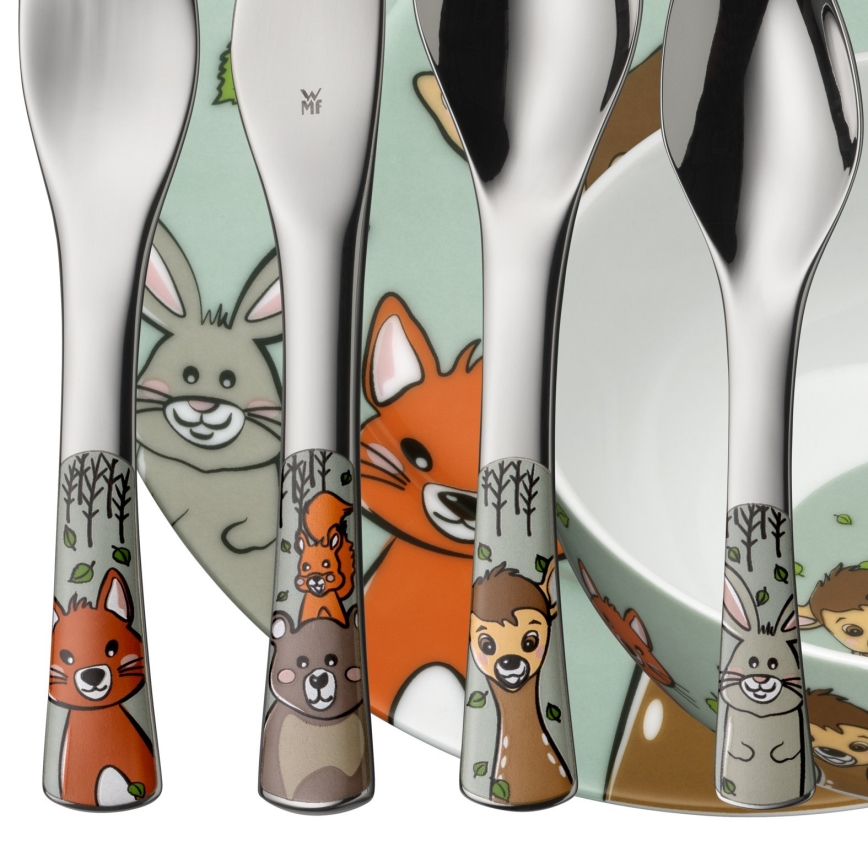 WMF - Παιδικό σετ φαγητού και μαχαιροπήρουνα FOREST FRIENDS 6pcs