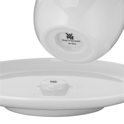 WMF - ΣΕΤ 2x Φλιτζάνι καφέ με πιατάκι BARISTA 170 ml λευκό