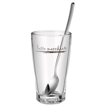 WMF - Σετ ποτήρια και κουταλάκια για latte macchiato CLEVER & MORE 6 τμχ