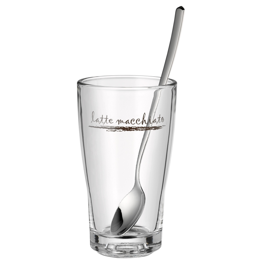 WMF - Σετ ποτήρια και κουταλάκια για latte macchiato CLEVER & MORE 6 τμχ
