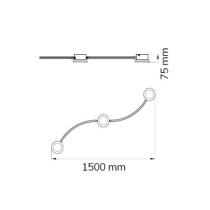 Wofi 10184 - Σποτ LED Dimmable LIMA 3xLED/7W/230V 3000K