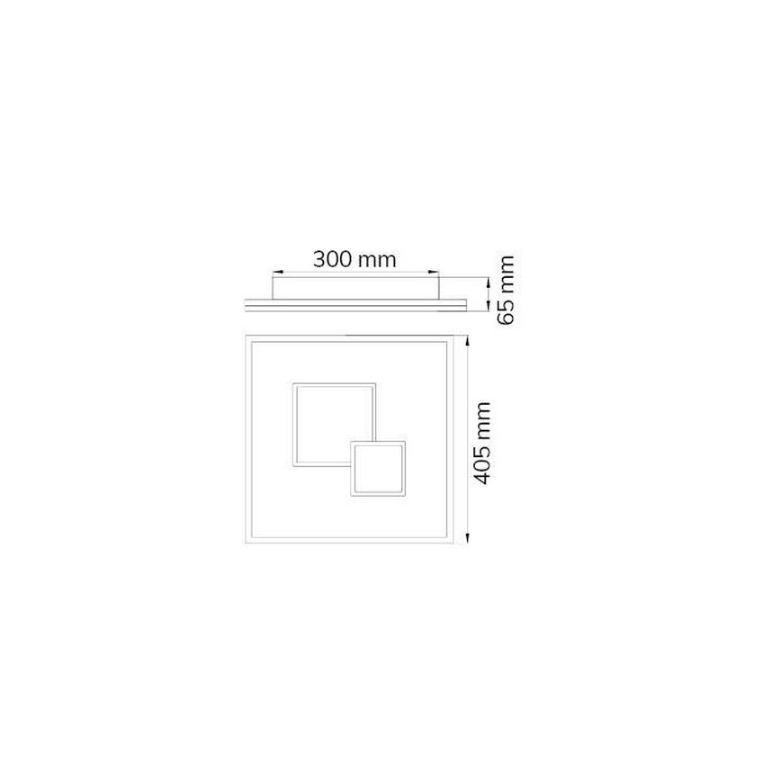 Wofi 11247 - LED Dimmable φωτιστικό οροφής NADRA LED/27W/230V