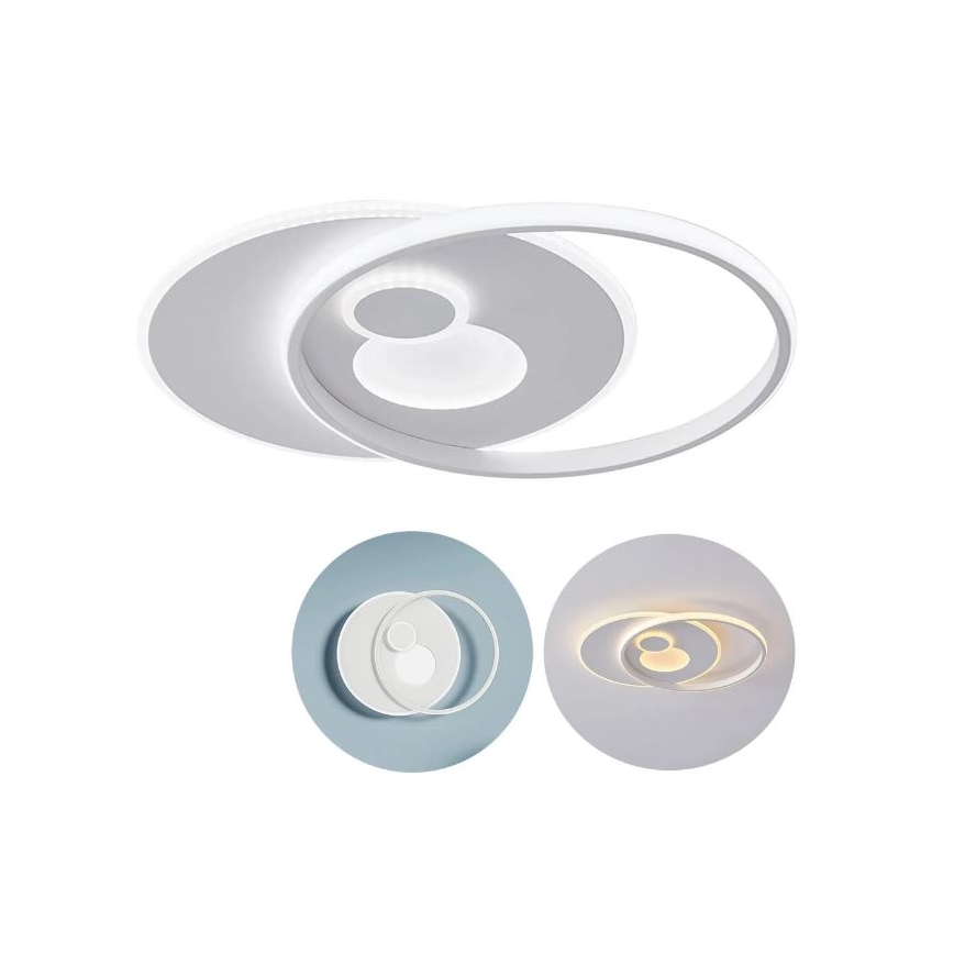 Wofi 11621 - Φωτιστικό οροφής LED Dimmable AKON LED/38W/230V 2700-5500K + τηλεχειριστήριο