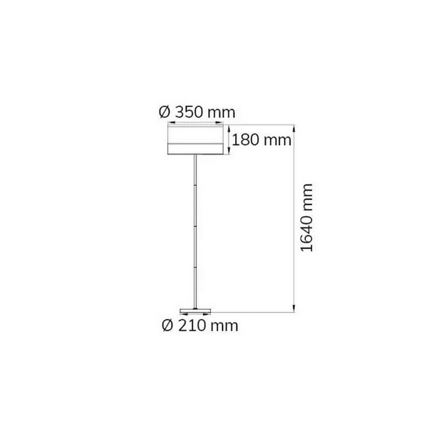 Wofi 11765 - Επιδαπέδια λάμπα DAVIE 1xE27/40W/230V