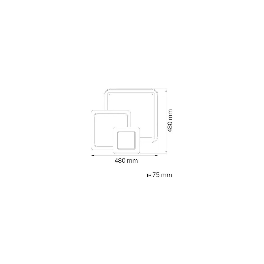 Wofi 11860 - Φωτιστικό οροφής LED Dimmable MOLA LED/36W/230V 3000-5500K + τηλεχειριστήριο