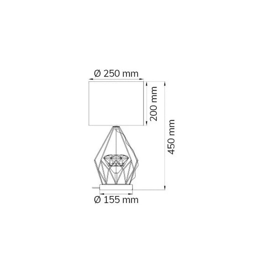 Wofi 11977 - Επιτραπέζια λάμπα dimming LED AMY LED/10W/230V