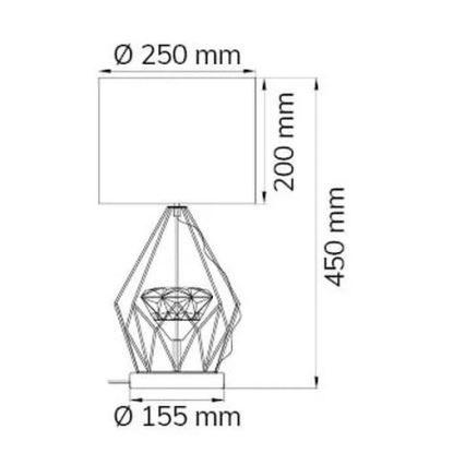 Wofi 11977 - Επιτραπέζια λάμπα dimming LED AMY LED/10W/230V