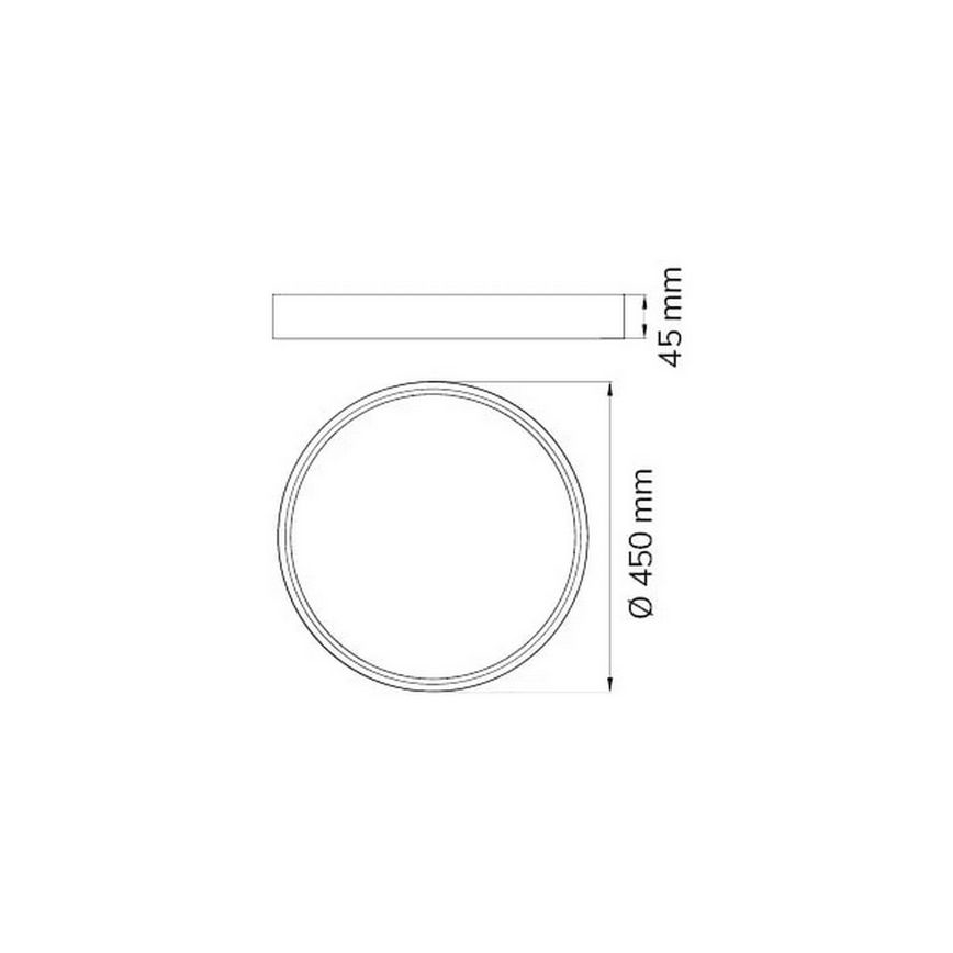 Wofi 12055 - Φωτιστικό οροφής LED DUBAI LED/27,5W/230V λευκό