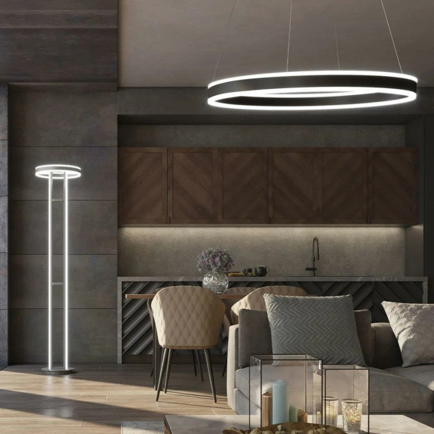 Wofi 12147 - Led Dimmable κρεμαστό φωτιστικό οροφής KEMI LED/73W/230V 3000K + τηλεχειριστήριο