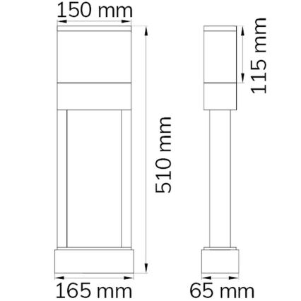 Wofi 12225 - Φωτιστικό LED αριθμός οικίας DIEGO LED/10,5W/230V 3000K IP54