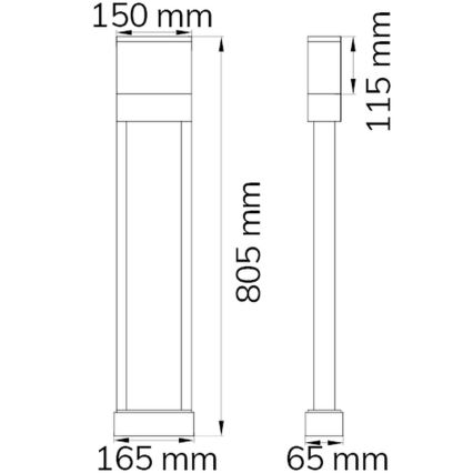 Wofi 12226 - Φωτιστικό LED αριθμός οικίας DIEGO LED/10,5W/230V 3000K IP54