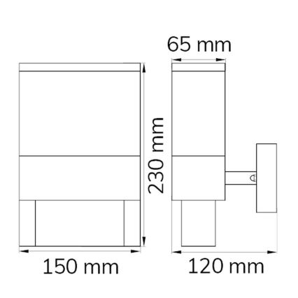 Wofi 12227 - Φωτιστικό LED αριθμός οικίας DIEGO LED/10,5W/230V 3000K IP54