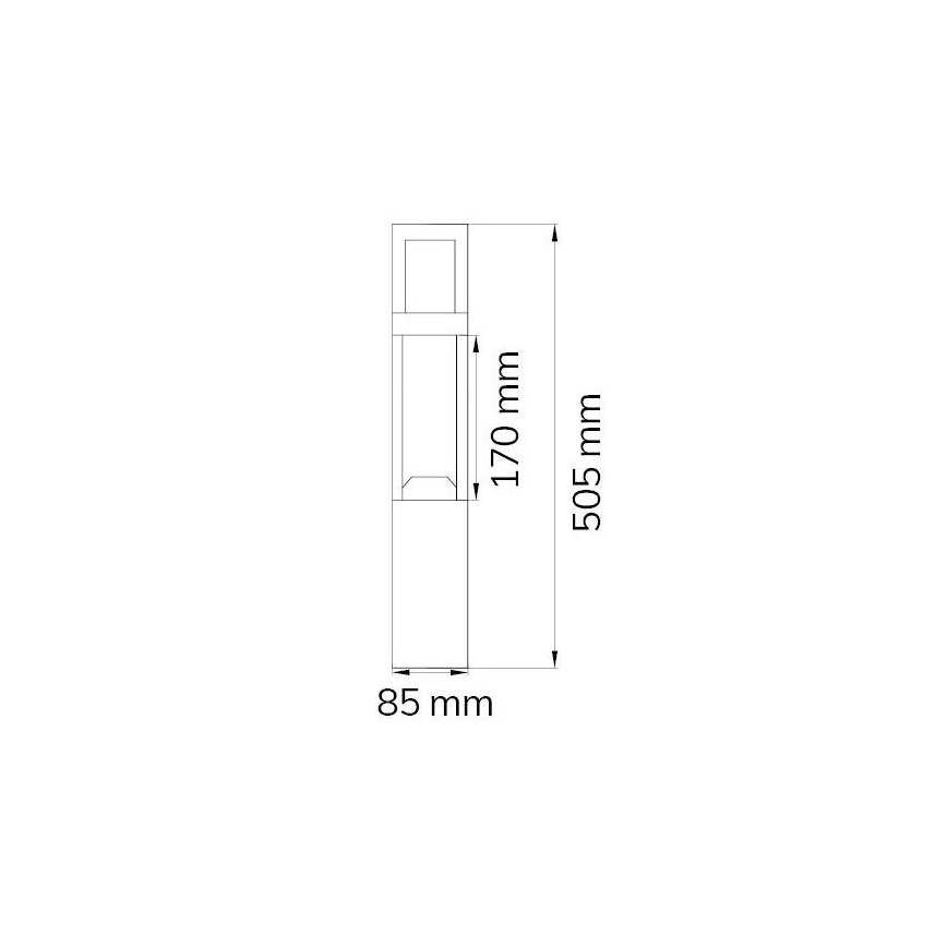 Wofi 12228 - Φωτιστικό LED εξωτερικού χώρου SIERRA LED/10W/230V IP54 50,5 cm
