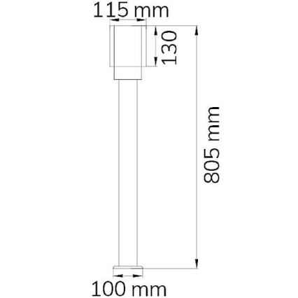 Wofi 12232 - Λάμπα εξωτερικού χώρου PITA 1xE27/10W/230V IP54