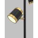 Wofi 3003-304S - Επιδαπέδια λάμπα dimming LED TOULOUSE LED/21W/230V μαύρο/χρυσαφί