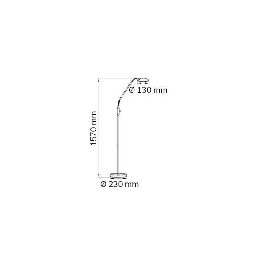 Wofi 3006.01.64.9000 - Επιδαπέδια λάμπα dimming LED TWIN LED/4,6W/230V