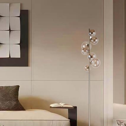 Wofi 3014-701W - Επιδαπέδια λάμπα LED VILLA 7xG9/3W/230V χρυσαφί