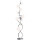 Wofi 3014-907 - Επιδαπέδια λάμπα LED NANCY 9xG9/3,5W/230V γυαλιστερό χρώμιο