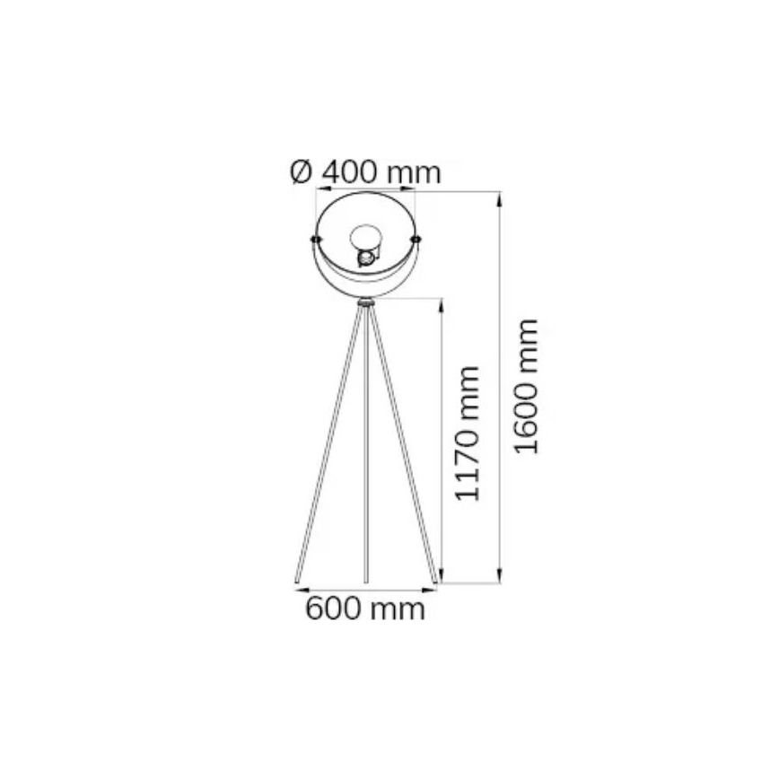Wofi 3019.01.10.7000 - Επιδαπέδια λάμπα MONA 1xE27/40W/230V