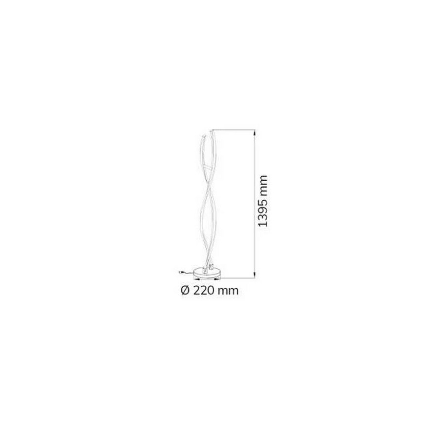 Wofi 3152.02.01.6000 - Επιδαπέδια λάμπα dimming LED IDANA 2xLED/14W/230V