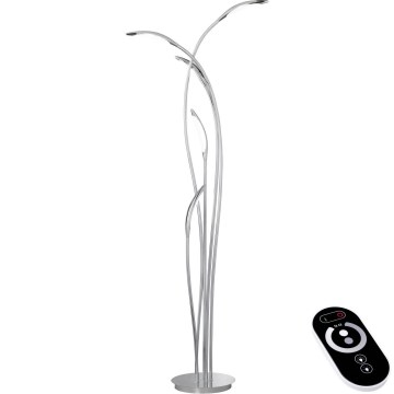 Wofi 3326.05.01.5000 - Επιδαπέδια λάμπα dimming LED HAMPTON 5xLED/5,2W/230V + τηλεχειριστήριο