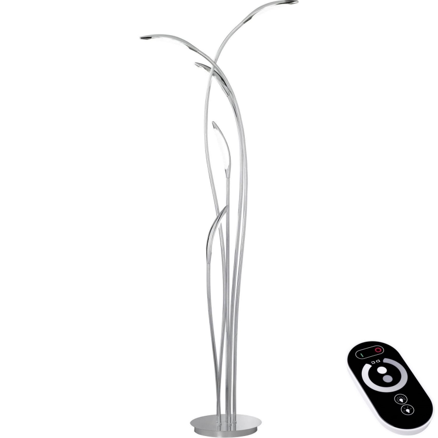 Wofi 3326.05.01.5000 - Επιδαπέδια λάμπα dimming LED HAMPTON 5xLED/5,2W/230V + τηλεχειριστήριο