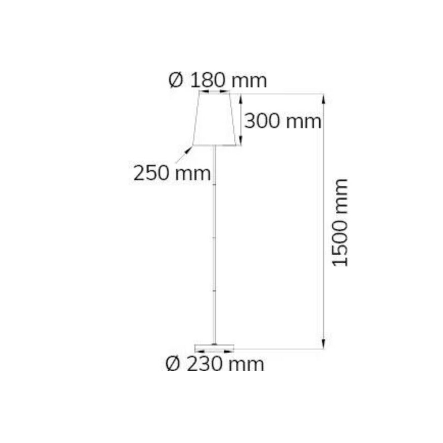 Wofi 3329.01.10.6000 - Επιδαπέδια λάμπα FYNN 1xE27/60W/230V μαύρο