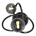 Wofi 4014-205 - Φωτιστικό τοίχου LED NANCY 2xG9/3,5W/230V μαύρο/γυαλιστερό χρώμιο