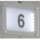Wofi 4046.02.97.7000 - Φωτιστικό LED αριθμός οικίας με αισθητήρα MARVEL 1xE27/13W/230V + LED/1,7W IP44