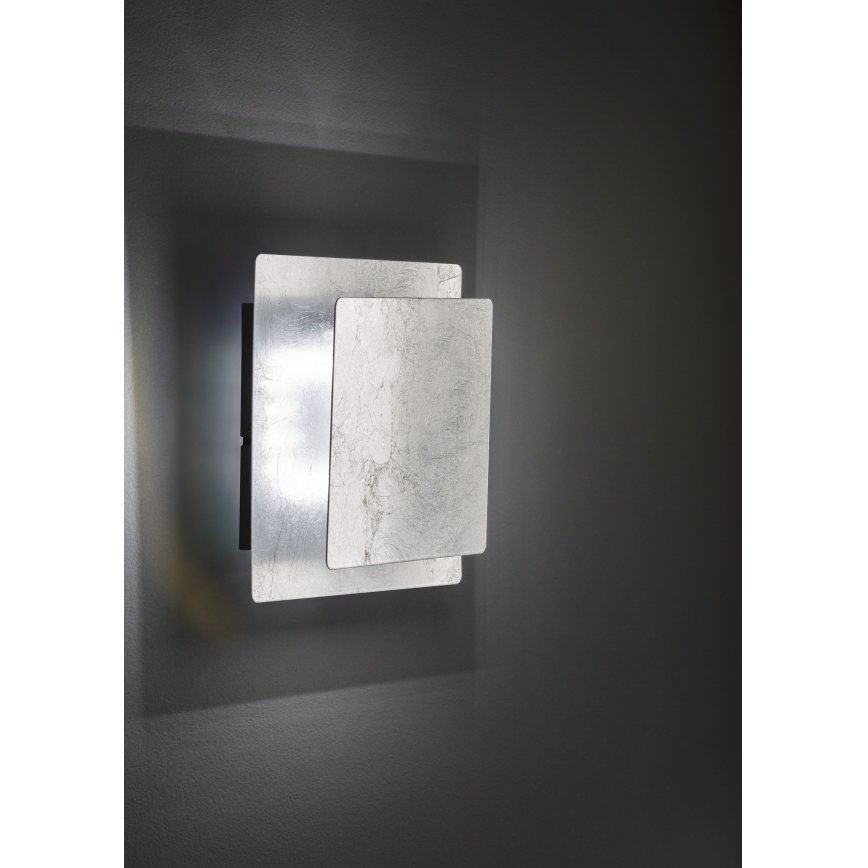 Wofi 4048-103Q - Φωτιστικό τοίχου LED BAYONNE LED/6,5W/230V ασήμι