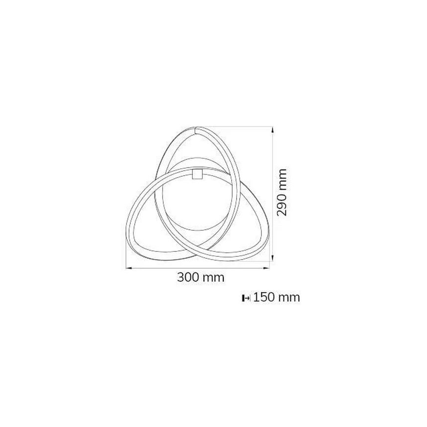 Wofi 4134.01.88.9000 - Φωτιστικό τοίχου LED INDIGO LED/14W/230V