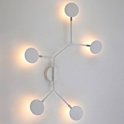 Wofi 446604109000 - LED Επιτοίχιο φωτιστικό BELIZE 5xLED/5W/230V 3000K λευκό