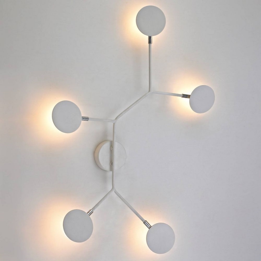 Wofi 446604109000 - LED Επιτοίχιο φωτιστικό BELIZE 5xLED/5W/230V 3000K λευκό