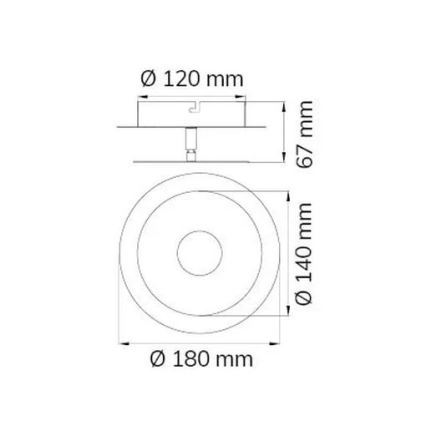 Wofi 451901709000 - Φωτιστικό τοίχου LED AFIR LED/6W/230V ματ χρώμιο