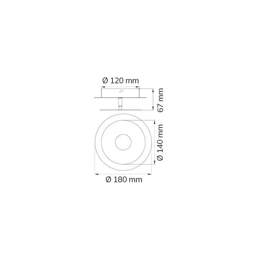 Wofi 451901709000 - Φωτιστικό τοίχου LED AFIR LED/6W/230V ματ χρώμιο