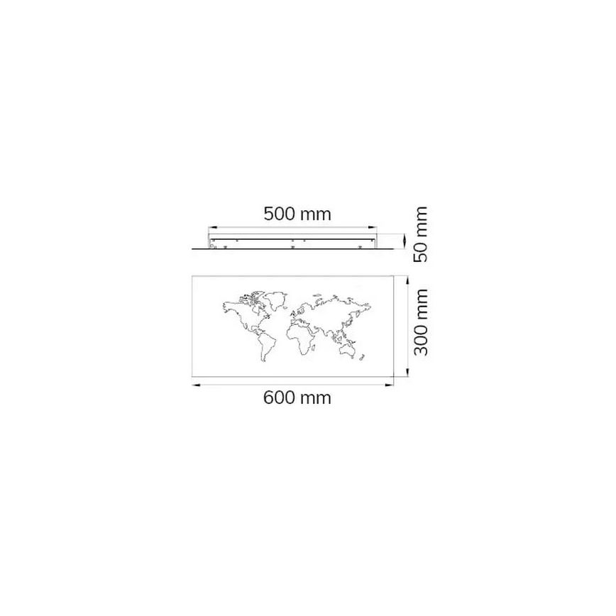 Wofi 4556.01.50.9600 - Διακοσμητικό φωτιστικό τοίχου LED LINDA LED/26W/230V 3000K