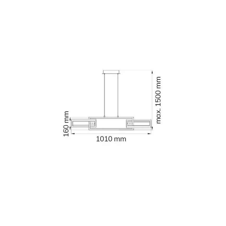 Wofi 6133.03.64.9000 - Led Dimmable κρεμαστό φωτιστικό οροφής MURIEL LED/26W/230V