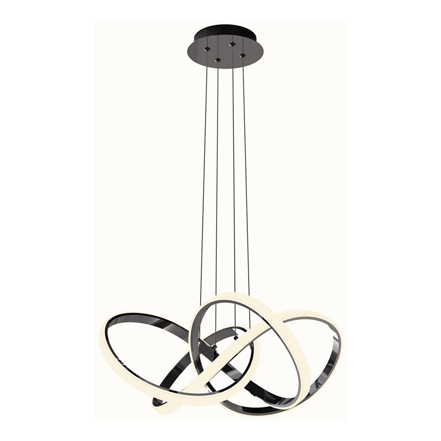 Wofi 6134-105L - Led Dimmable κρεμαστό φωτιστικό οροφής INDIGO LED/50W/230V μαύρο/γυαλιστερό χρώμιο