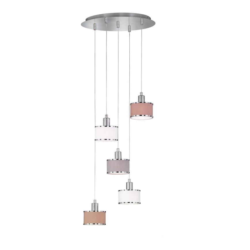 Wofi 619905019000 - Πολύφωτο σε σχοινί CIARA 5xE14/28W/230V