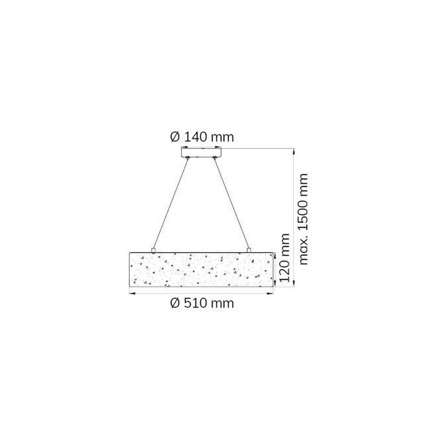 Wofi 6370.01.70.7000 -Κρεμαστό φωτιστικό οροφής LED LEIKA LED/21W/230V