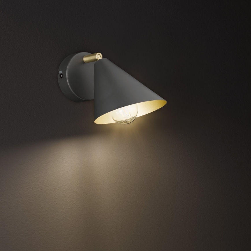 Wofi 70114G - Λάμπα τοίχου GLORIA 1xE14/28W/230V