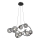 Wofi 7014-805 -  Κρεμαστό φωτιστικό οροφής LED NANCY 8xG9/3,5W/230V μαύρο/γυαλιστερό χρώμιο
