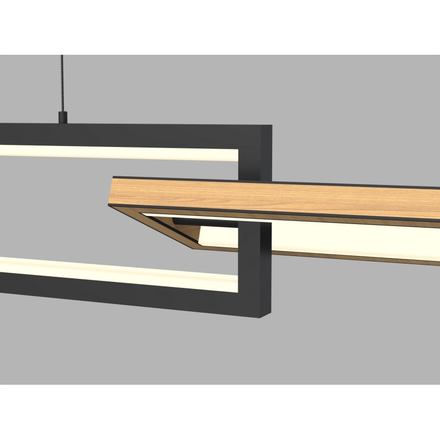 Wofi 7022-306- Led Dimmable κρεμαστό φωτιστικό οροφής MATERA LED/30W/230V μαύρο/καφέ