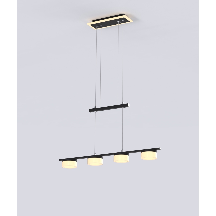 Wofi 7054-502 - Led Dimmable κρεμαστό φωτιστικό οροφής JESSE LED/21W/230V μαύρο