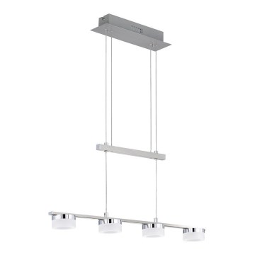 Wofi 7175.04.54.7000 - Led Dimmable κρεμαστό φωτιστικό οροφής LOGAN 4xLED/4W/230V