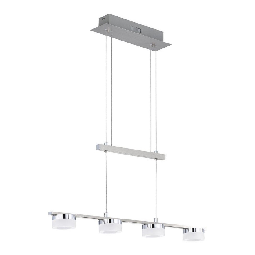 Wofi 7175.04.54.7000 - Led Dimmable κρεμαστό φωτιστικό οροφής LOGAN 4xLED/4W/230V