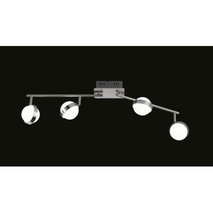 Wofi 7241.04.54.6000 - LED Dimmable φωτιστικό σποτ MONDE 4xLED/6W/230V