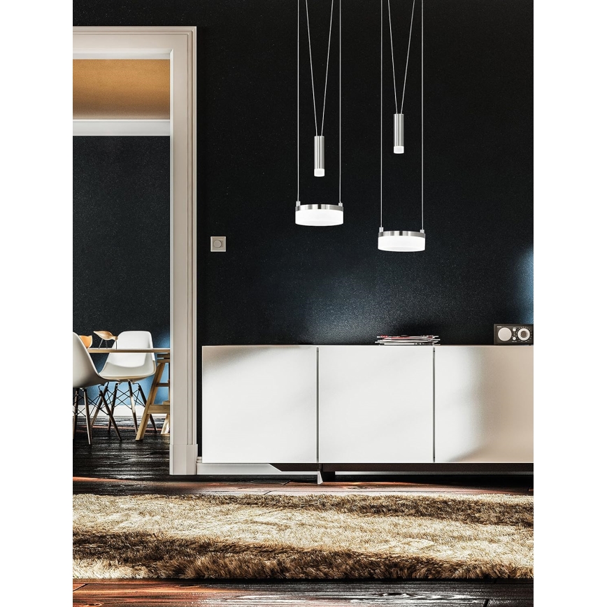 Wofi 7263.04.54.6000 - Led Dimmable κρεμαστό φωτιστικό οροφής JETTE 2xLED/7,5W/230V + 2xLED/1W