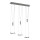 Wofi 7263.06.54.6000 - Led Dimmable κρεμαστό φωτιστικό οροφής JETTE 3xLED/7,5W/230V + 3xLED/1W